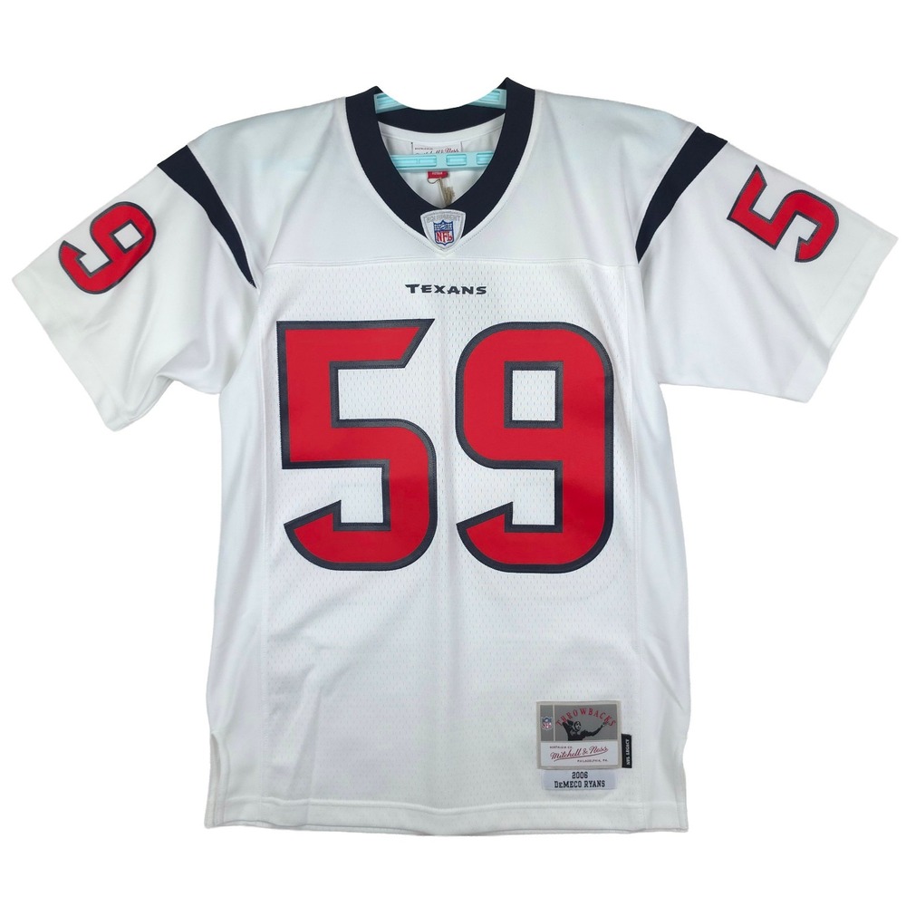 DeMeco Ryans Houston Texans Mitchell & Ness NFL‎ Small Jersey 2006 White #59 NWT